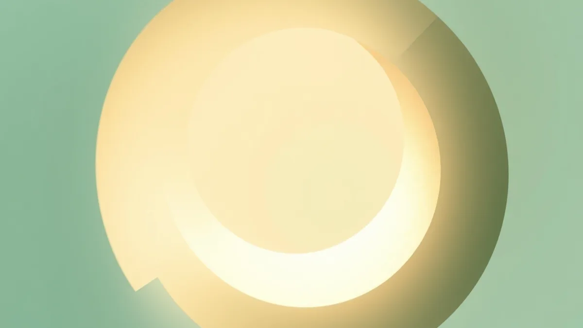Illustration abstraite d'un cercle en trois segments de couleurs dégradées, symbolisant les phases d'un cycle relationnel